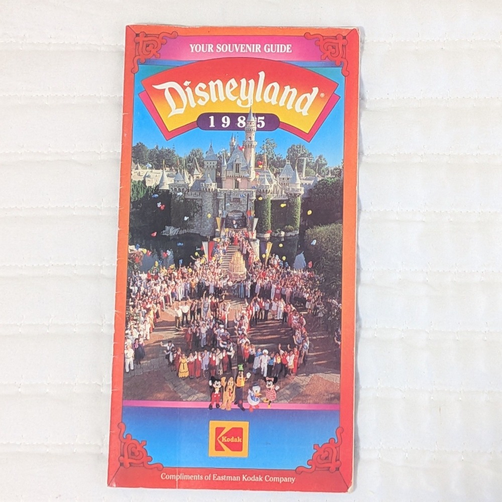 VTG 1985 Disneyland Resort Park Map Souvenir Visitor Guide Booklet